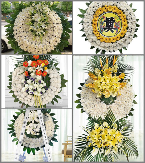 山东青岛即墨市温泉街道北北行村花圈速递
